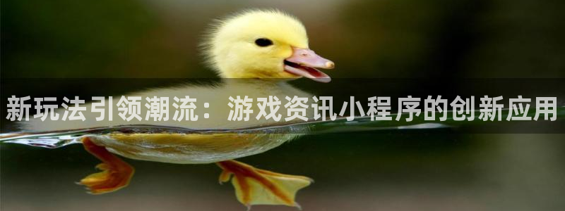 优贝娱乐注册测速：新玩法引领潮流：游戏资讯小程序的创新应用