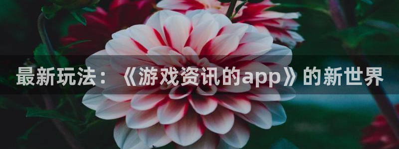 优贝娱乐2首页登录：最新玩法：《游戏资讯的app》的新世界