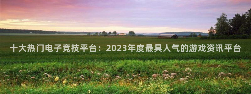 优贝娱乐游戏：十大热门电子竞技平台：2023年度最具人气的游