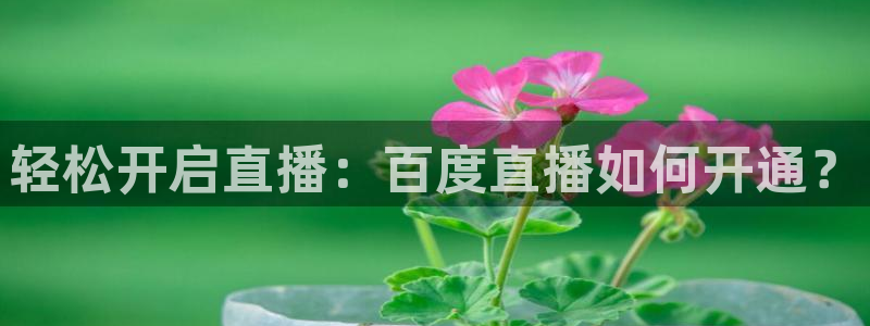 直播吧足球新闻资讯：轻松开启直播：百度直播如何开通？